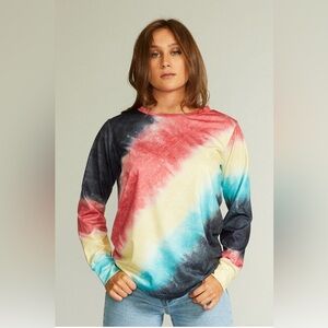 Multicolor Tie-Dye Long Sleeve Top